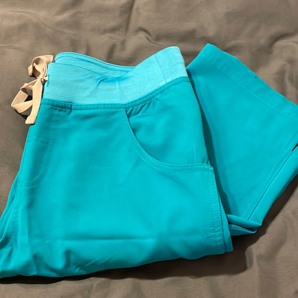 Figs teal small pants limited edition